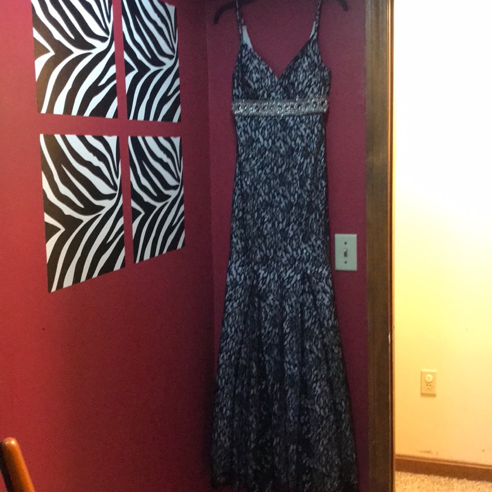 Prom dress Sequin Hearts black lace size 3